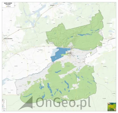 Mapa gminy Drezdenko